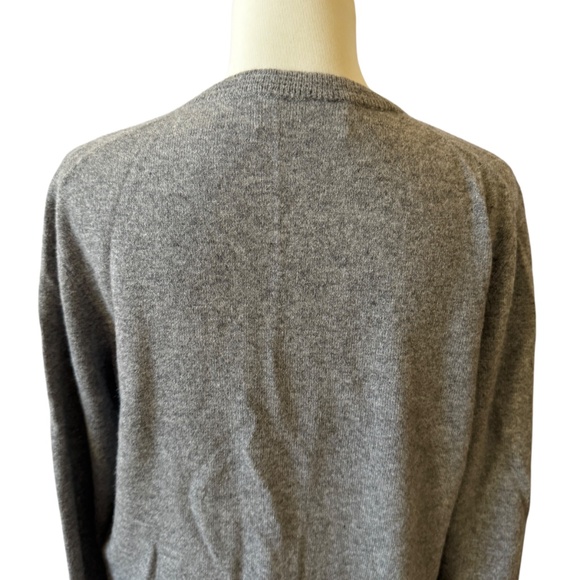 KAPRA HISKA CASHMERE CARDIGAN SWEATER PREPPY LIGHTWEIGHT NEUTRAL CLOSET STAPLE L - Picture 5 of 11